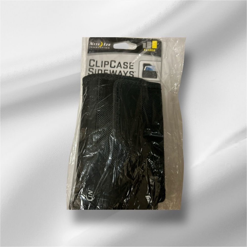 Nite Ise Phone Holster/ Hip Case XL New Sealed Black Canvas W/Clip